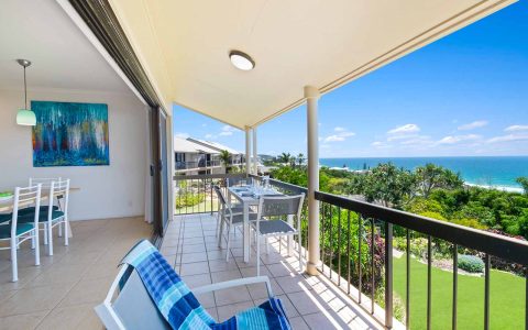 2 Bedroom Ocean View Apartment with Ensuite in Sunshine Beach